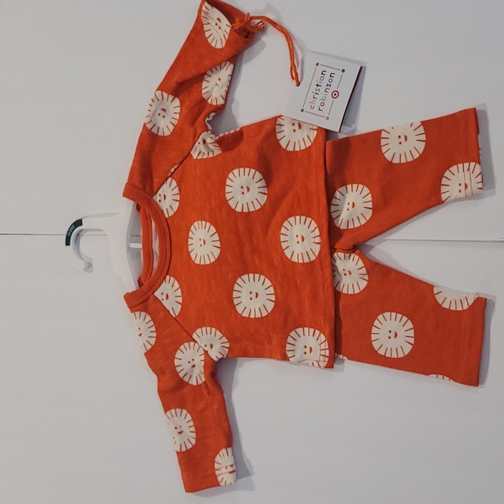 Gender Neutral Baby's Size 0-3M Christian Robinson Two Piece Outfit